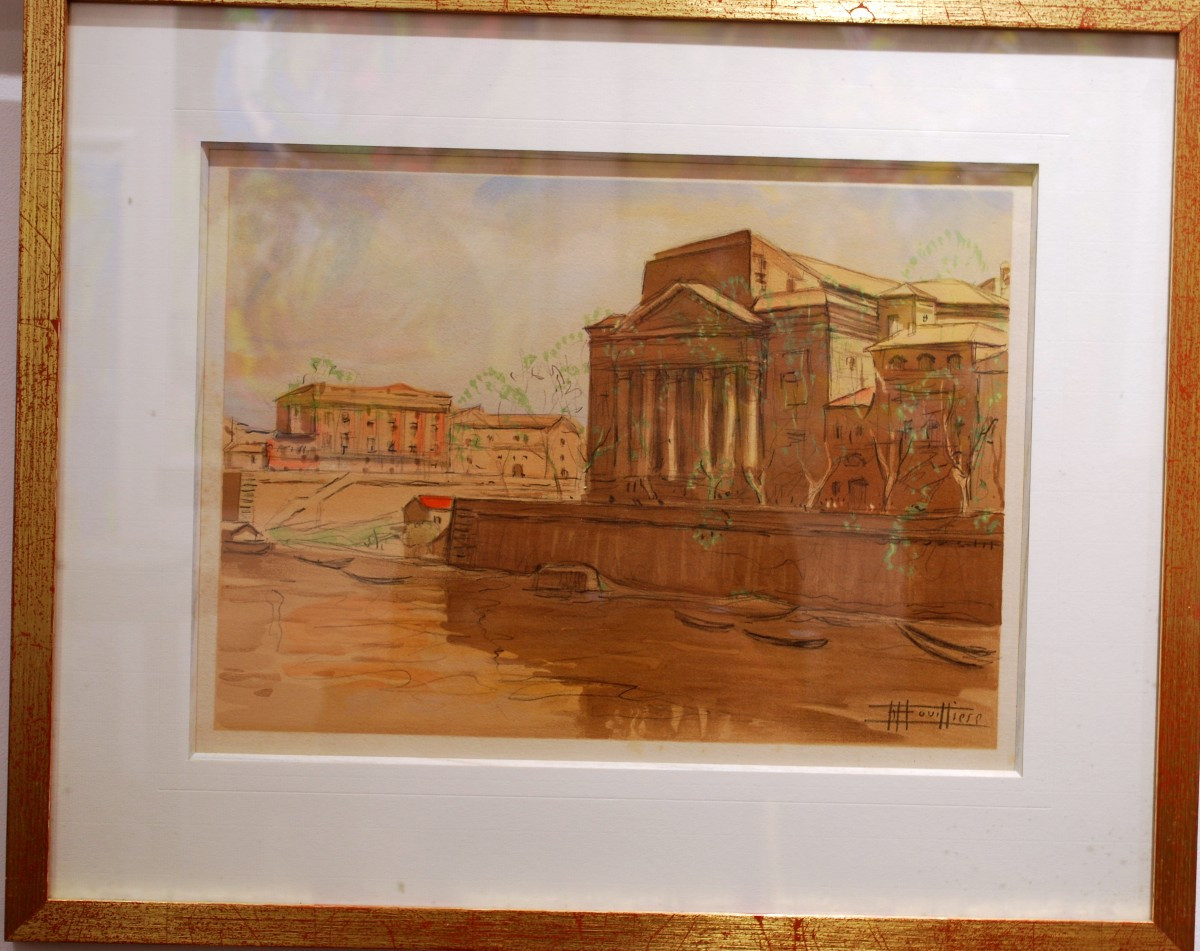 Quai de la Daurade les Beaux Arts  à Toulouse par Edouard Bouillère