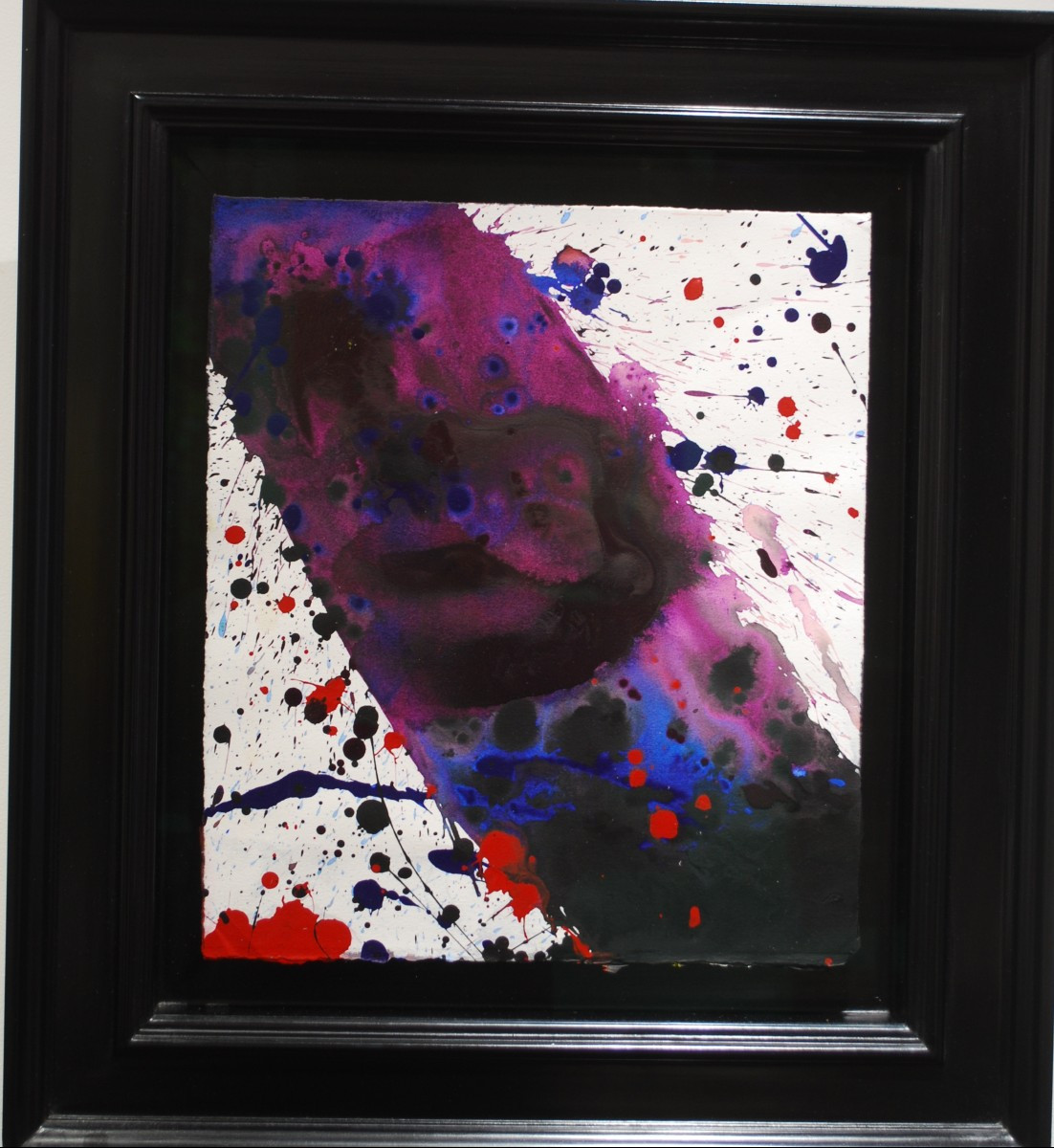  Acrylique sur papier par Sam Francis (1923-1994)-photo-2