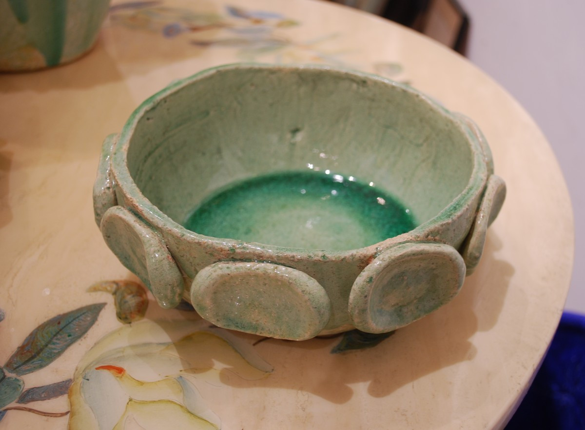 Coupe en grès céladon Eugénie Julien