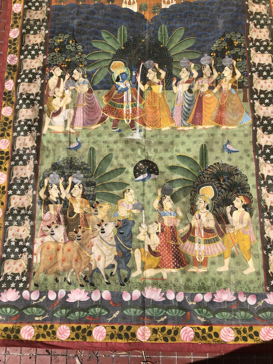 Indien Tapestry 19 Eme