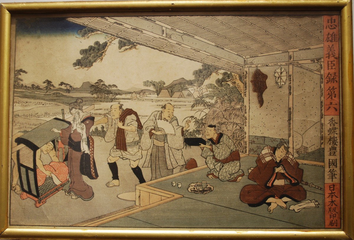 Paire d'estampes par Hiroshigue