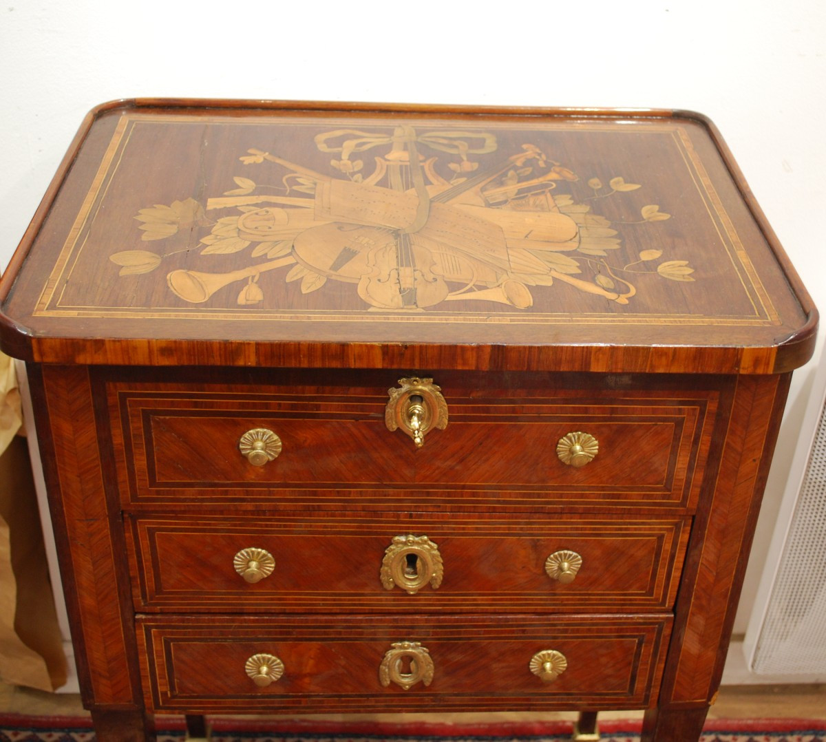 Small Louis XVI  Table Stamped Dusautoy-photo-3