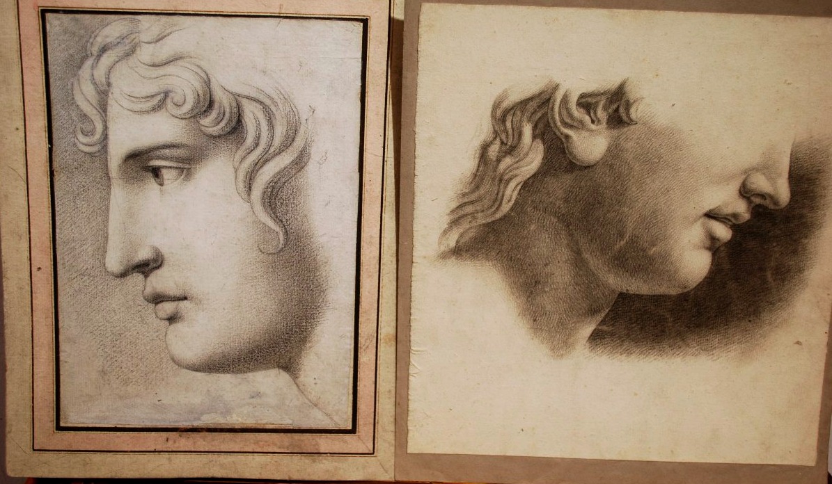 Pair Of Drawings  Beginning Nineteen Century