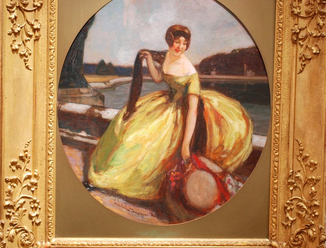 Huile sur toile par Jean Gabriel Domergue 1889-1962-photo-2
