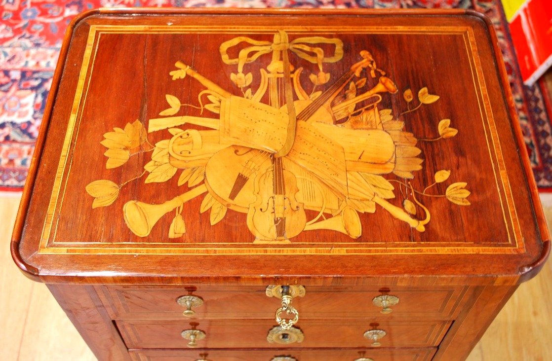 Small Coffee Table Stamped "dusautoy Maître" In 1779-photo-2