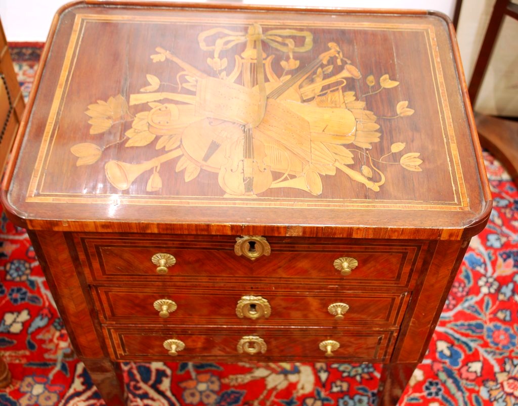 Small Coffee Table Stamped "dusautoy Maître" In 1779-photo-3