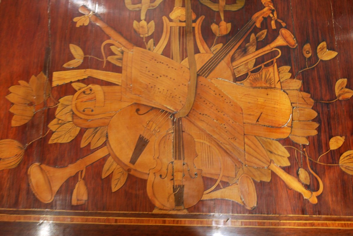 Small Coffee Table Stamped "dusautoy Maître" In 1779-photo-1