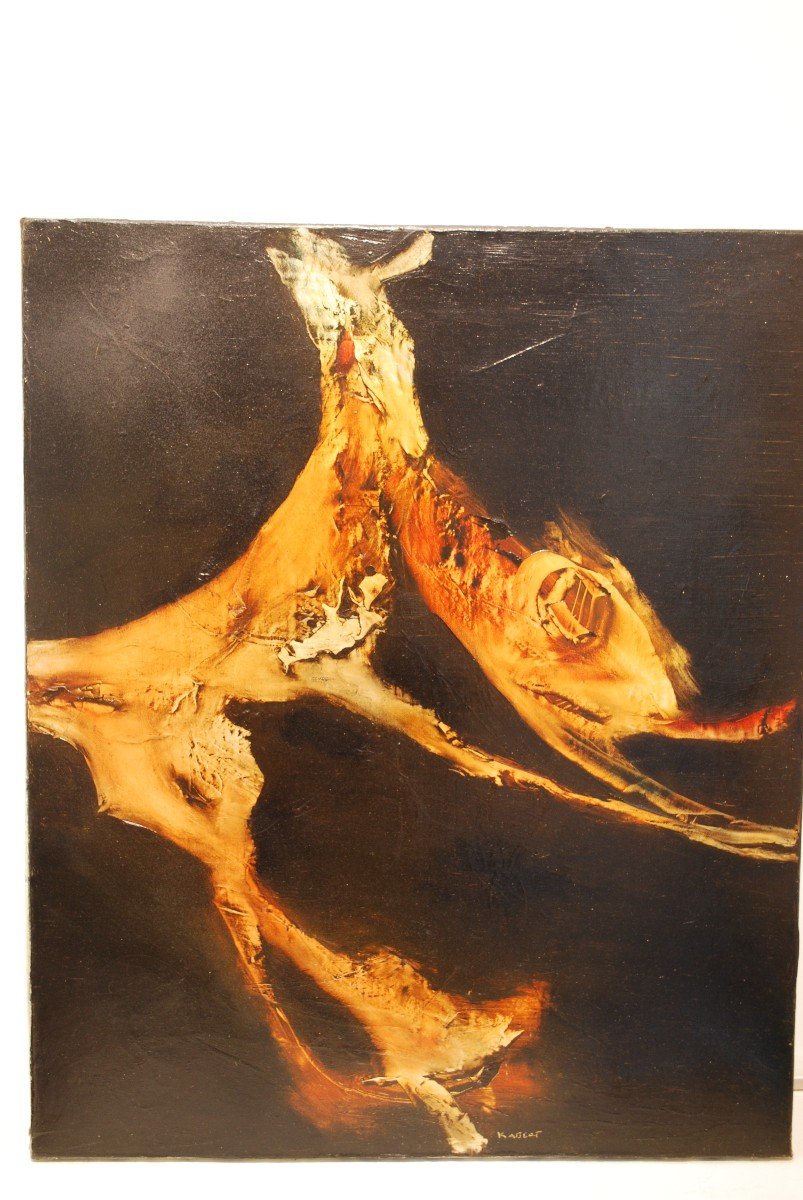 Peinture Abstraite Par José Kablat De 1959 Signée