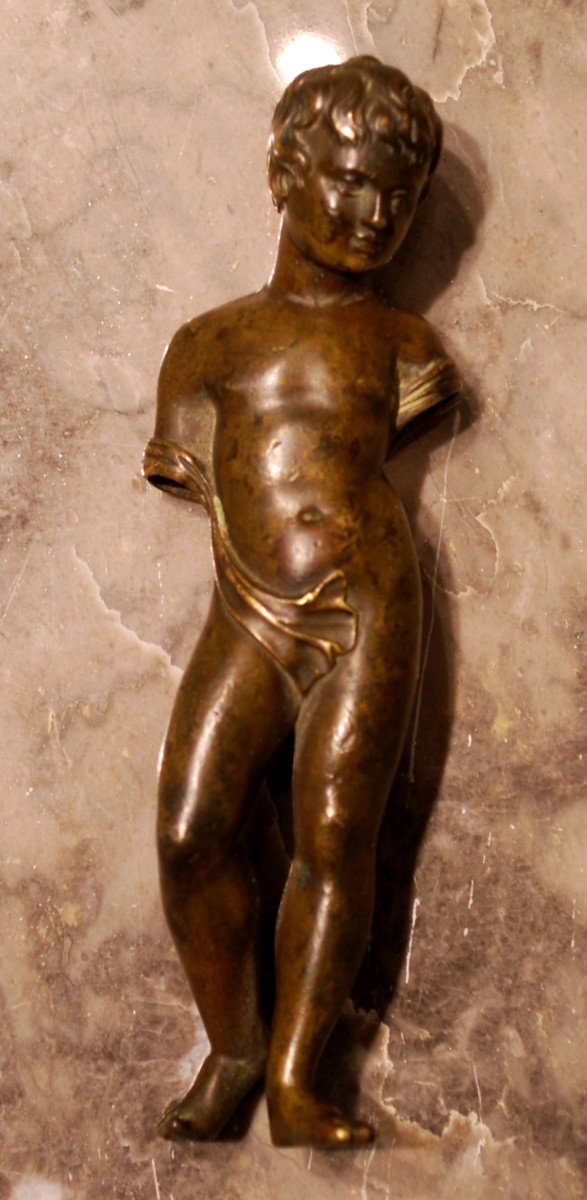 Angelot En Bronze Doré