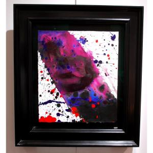 Acrylique sur papier par Sam Francis (1923-1994)
