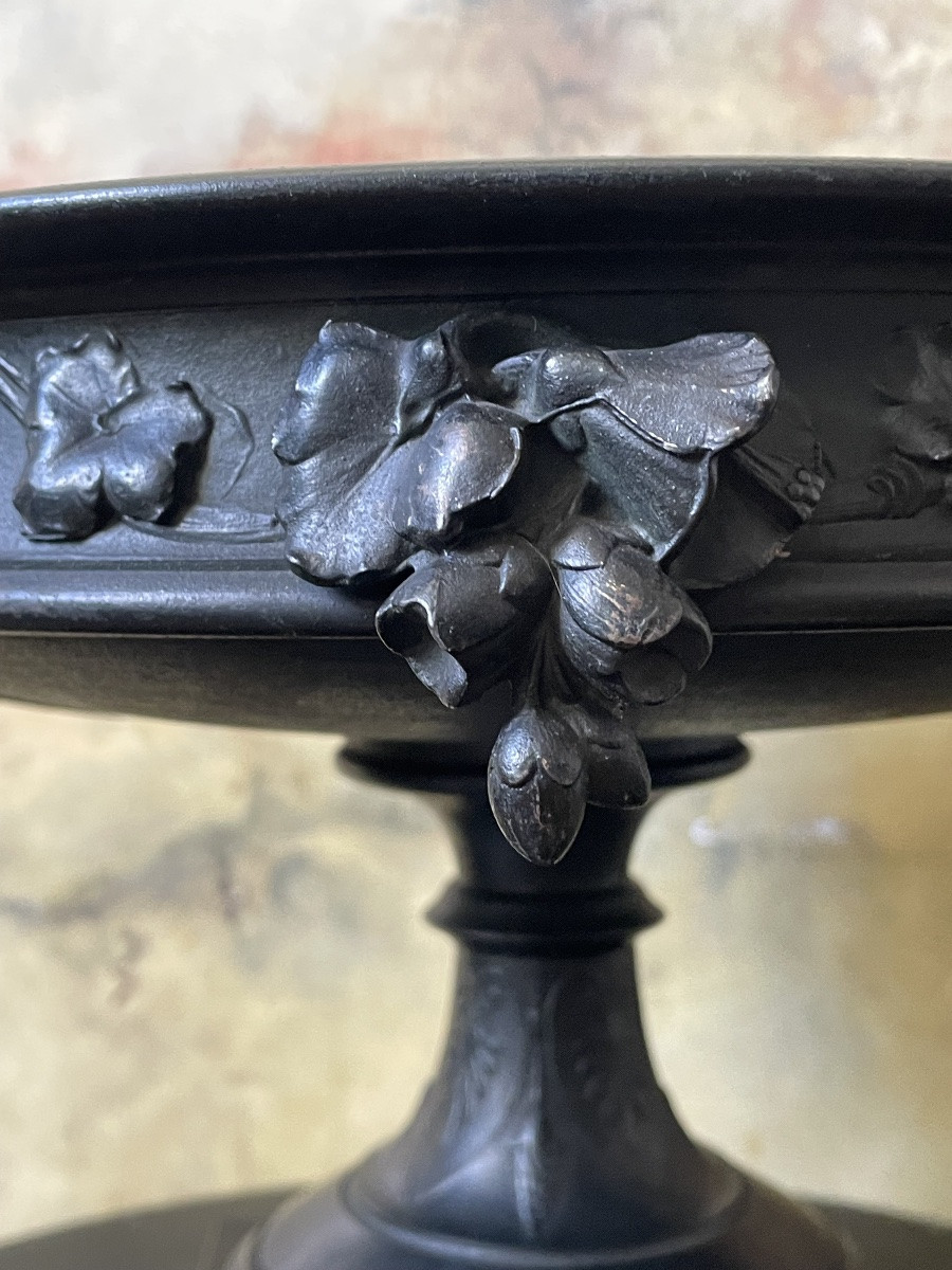 Grande coupe en bronze XIXe, Italie, Grand Tour -photo-2