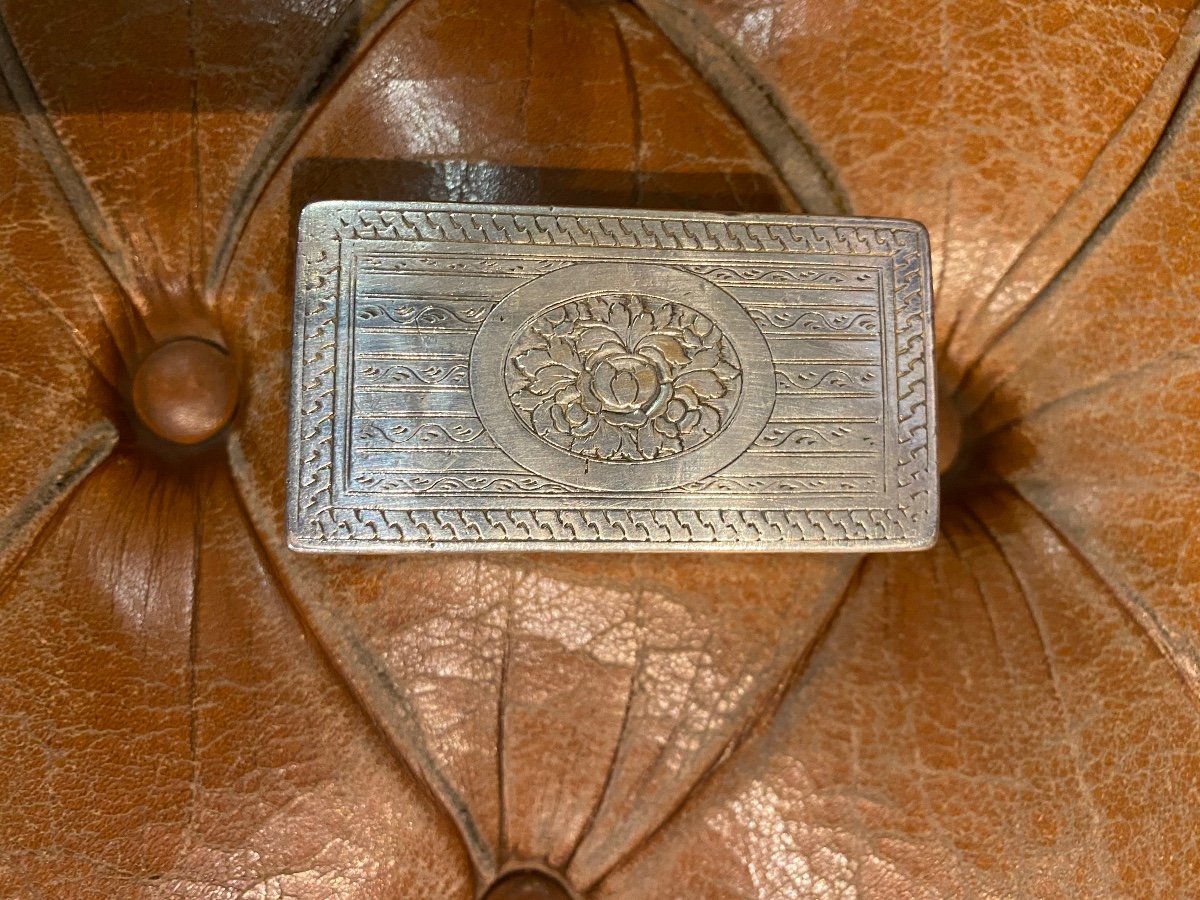 Boîte en Bronze Argenté Fin XVIII, Début XIX -photo-3