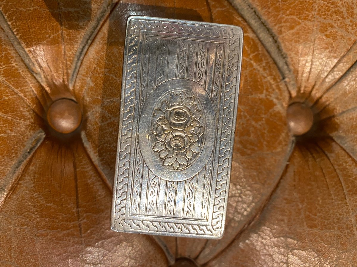 Boîte en Bronze Argenté Fin XVIII, Début XIX -photo-2