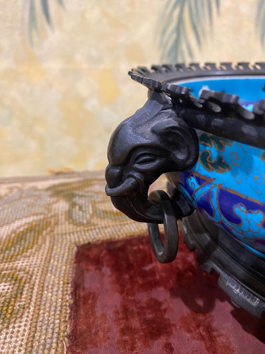 Elephant Cup, Ceramic And Bronze, Crystal Staircase And Collinot-photo-4