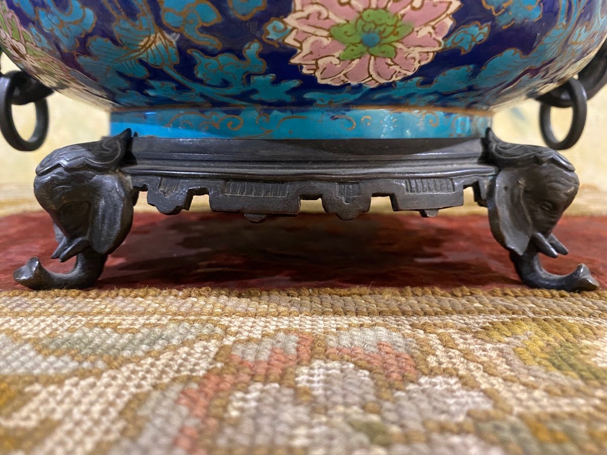 Elephant Cup, Ceramic And Bronze, Crystal Staircase And Collinot-photo-2