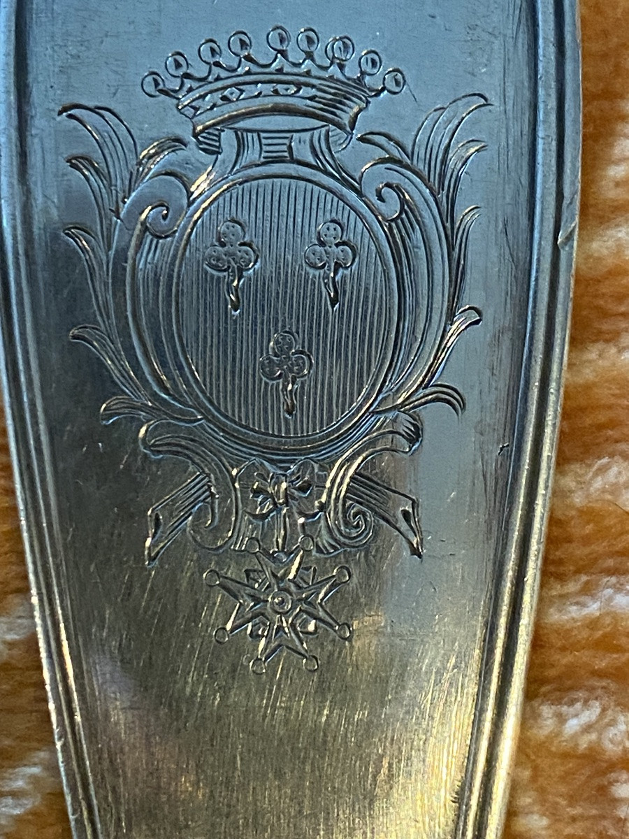 Stewing Spoon, Sterling Silver, Paris, 18th Century -photo-5