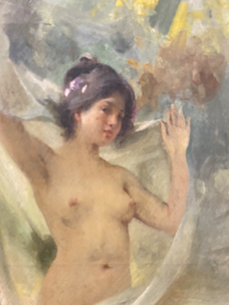 Young Naked Woman In The Garden By Paul Quinsac-photo-3