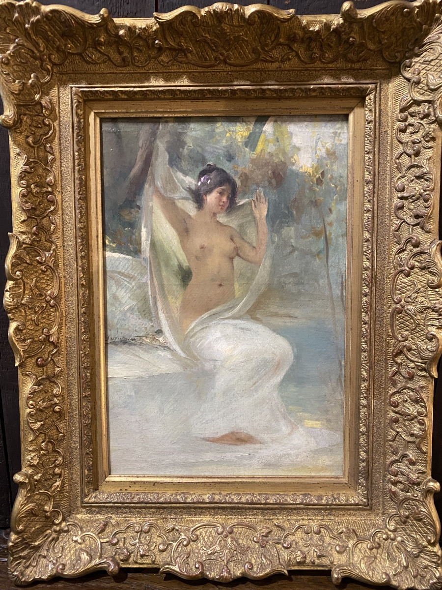 Young Naked Woman In The Garden By Paul Quinsac