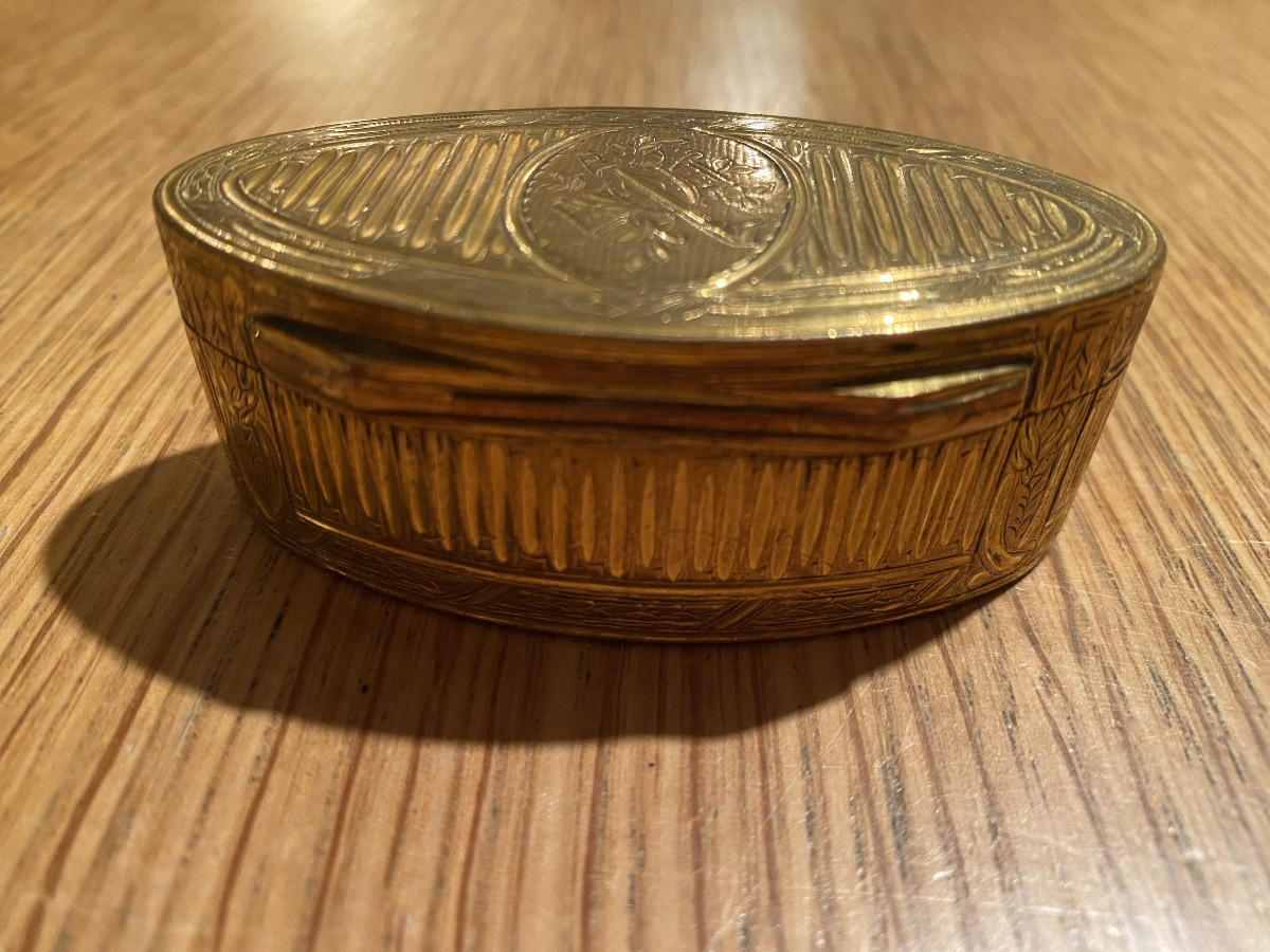 Boîte tabatière en pomponne , Louis  XVI , fin XVIII-photo-4