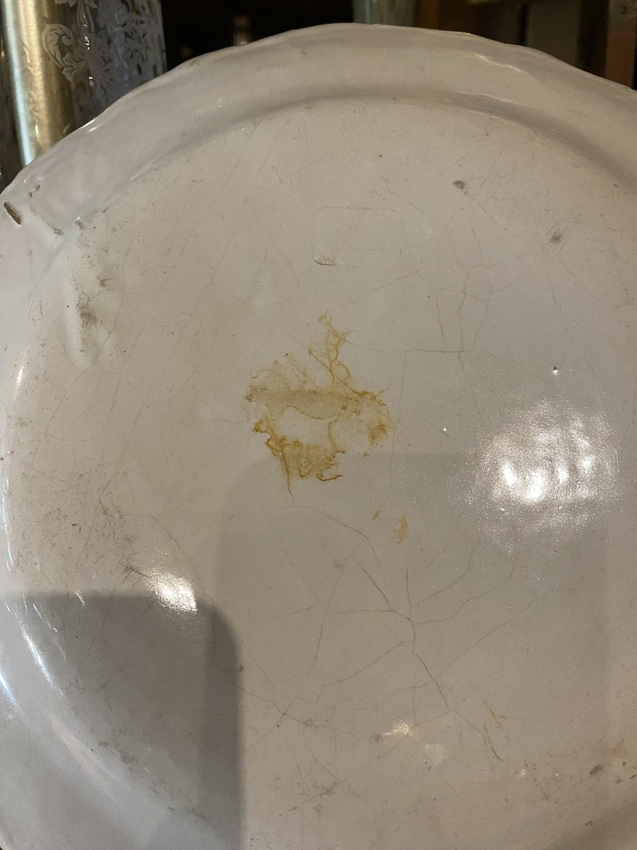 Moustiers Earthenware Plate Circa 1750-photo-7