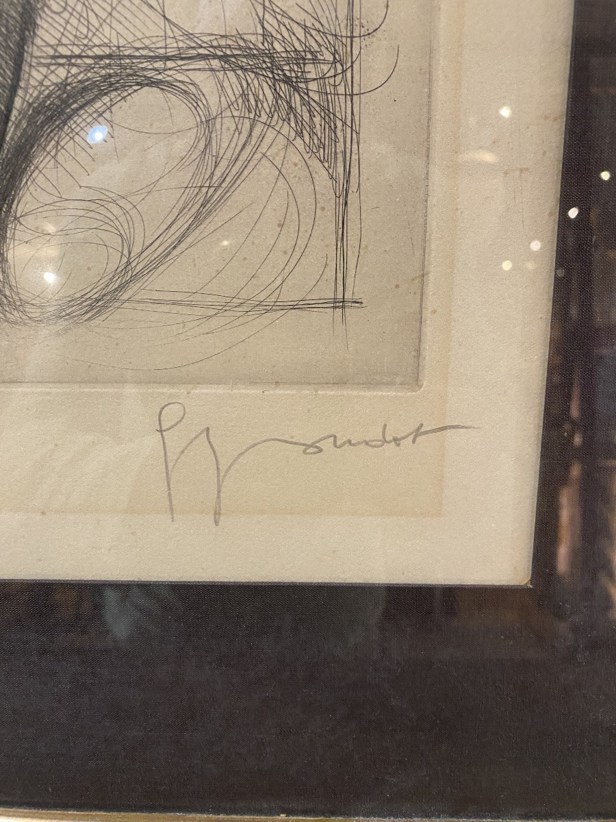 Nu féminin. , lithographie par Georges Oudot , Besançon -photo-2