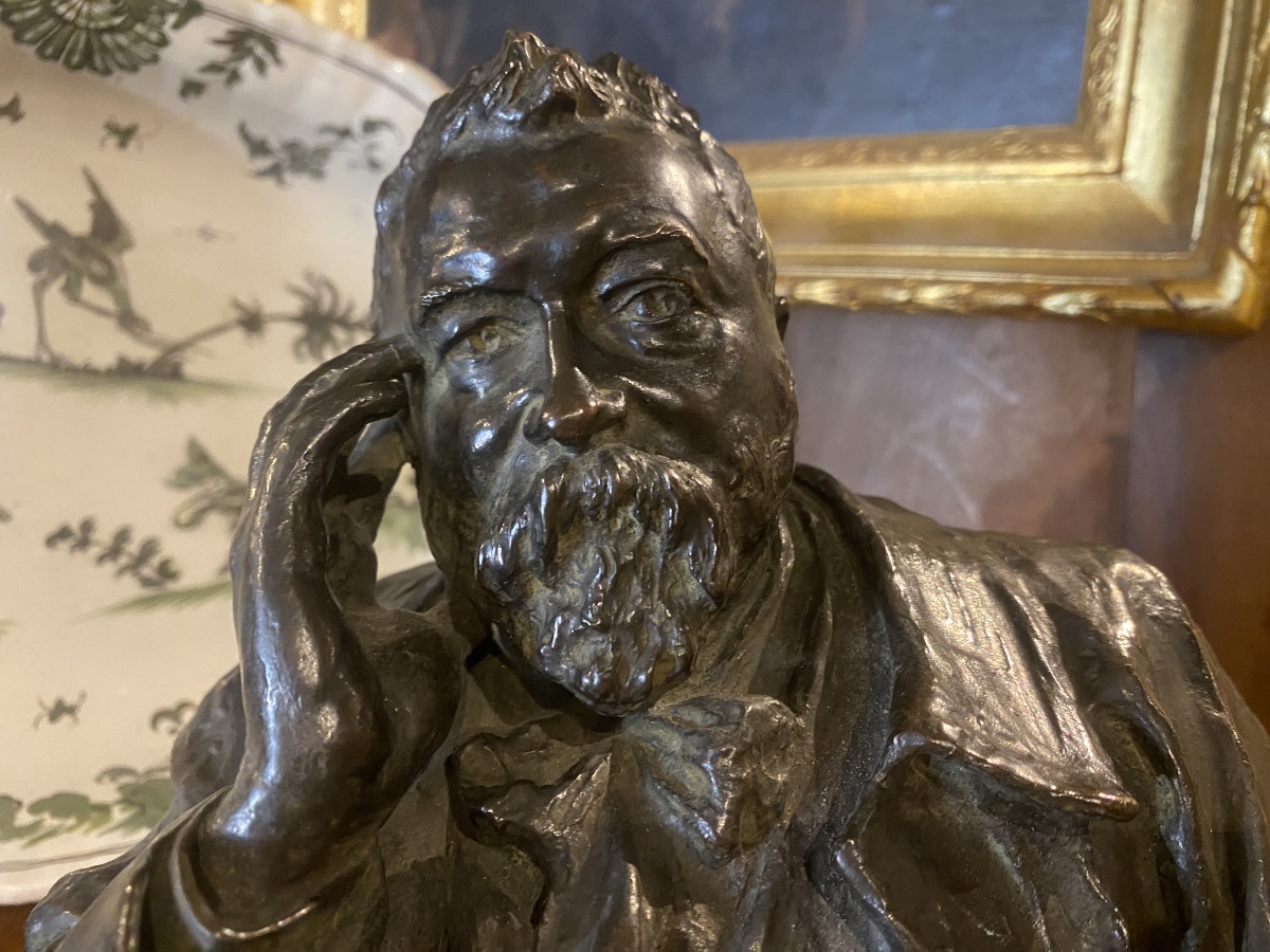 Buste du peintre Albert Bonnard  par Paul Paulin , fondeur AA  Hebrard-photo-2