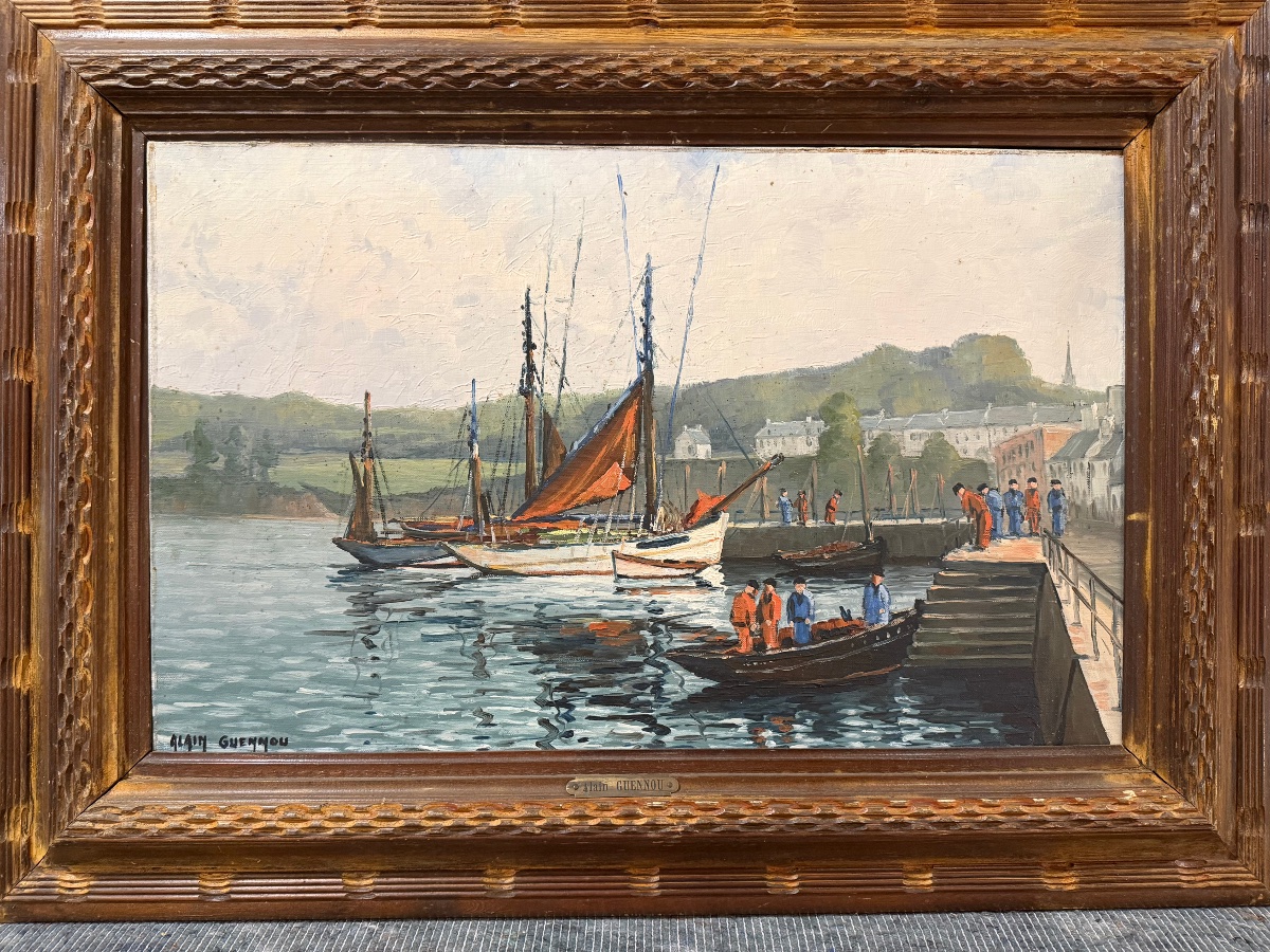 Scènes animées dans le port  de Rosmer . Douarnenez par Alain .Guennou-photo-2
