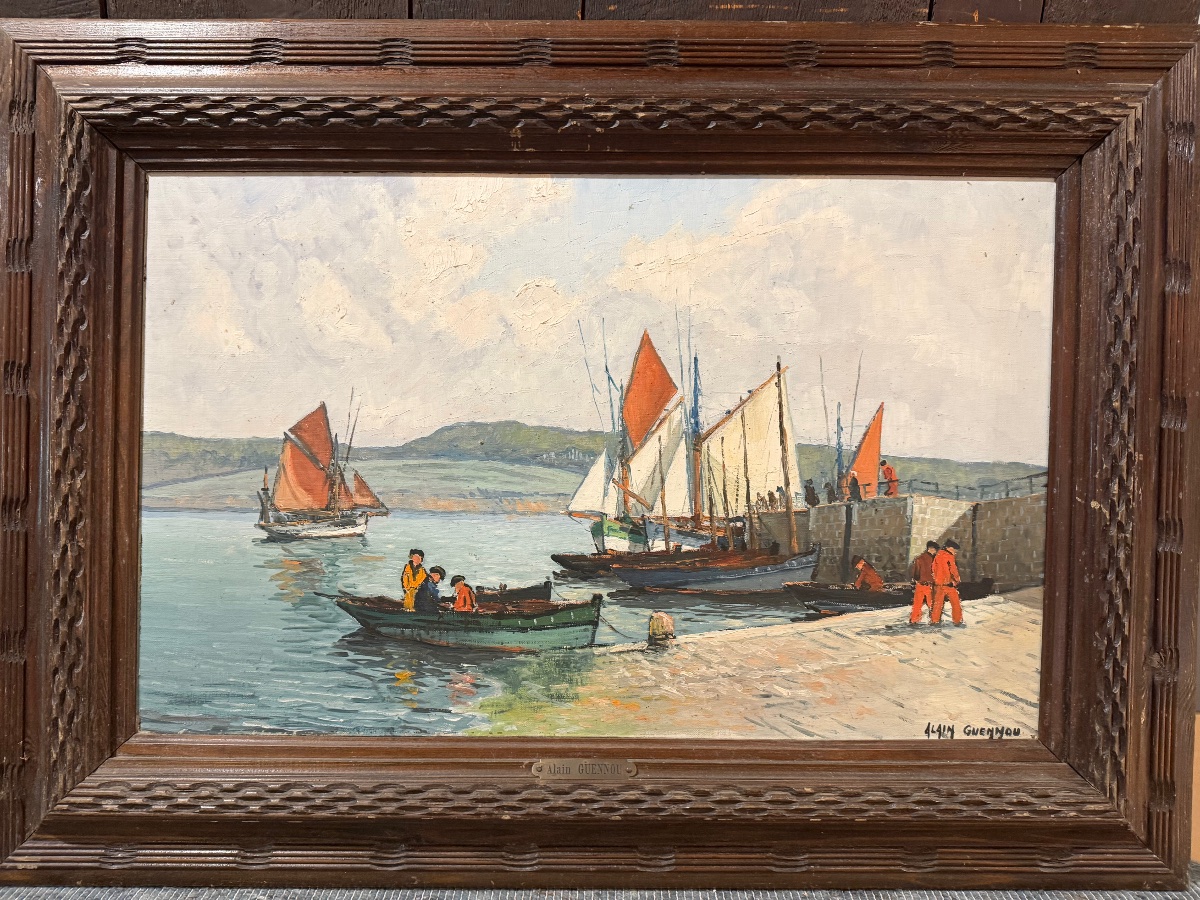 Scènes animées dans le port  de Rosmer . Douarnenez par Alain .Guennou-photo-3