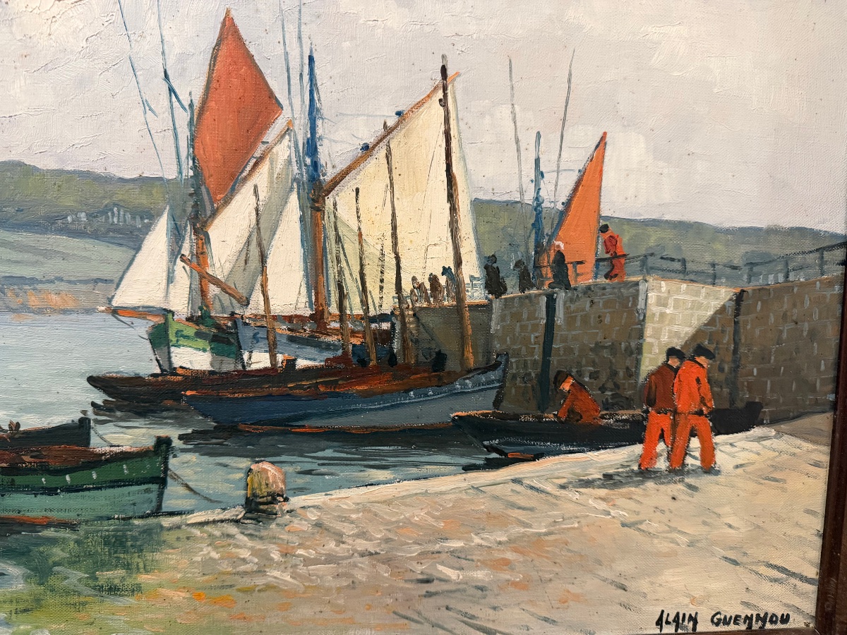 Scènes animées dans le port  de Rosmer . Douarnenez par Alain .Guennou-photo-1