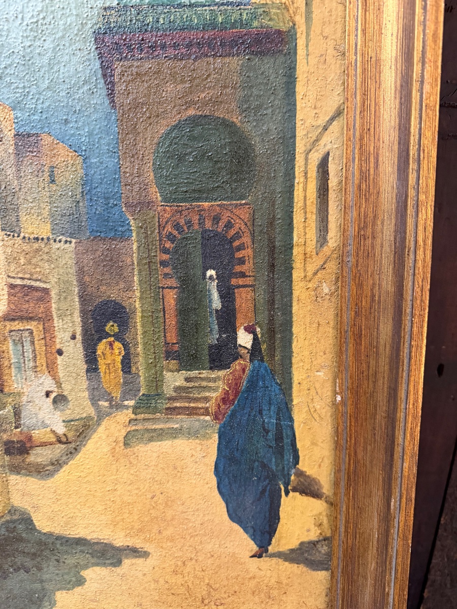 HST , École de Coran , ruelle d’une médina , Tunisie , XX siècle -photo-3