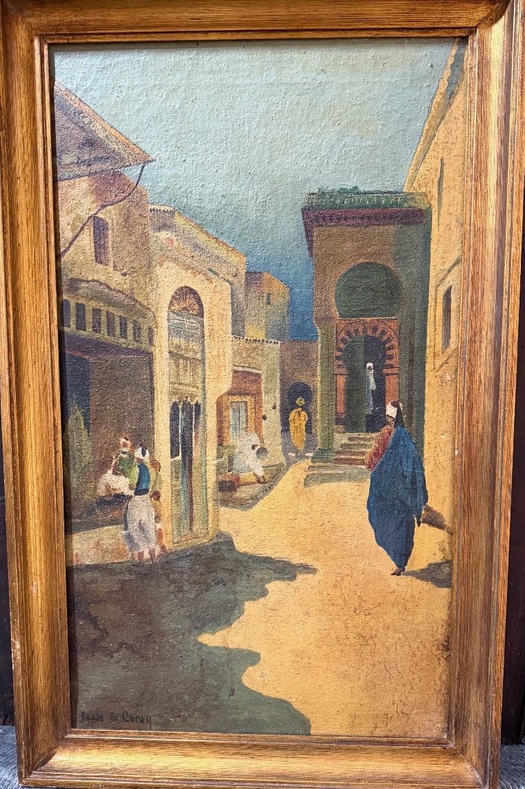 HST , École de Coran , ruelle d’une médina , Tunisie , XX siècle 
