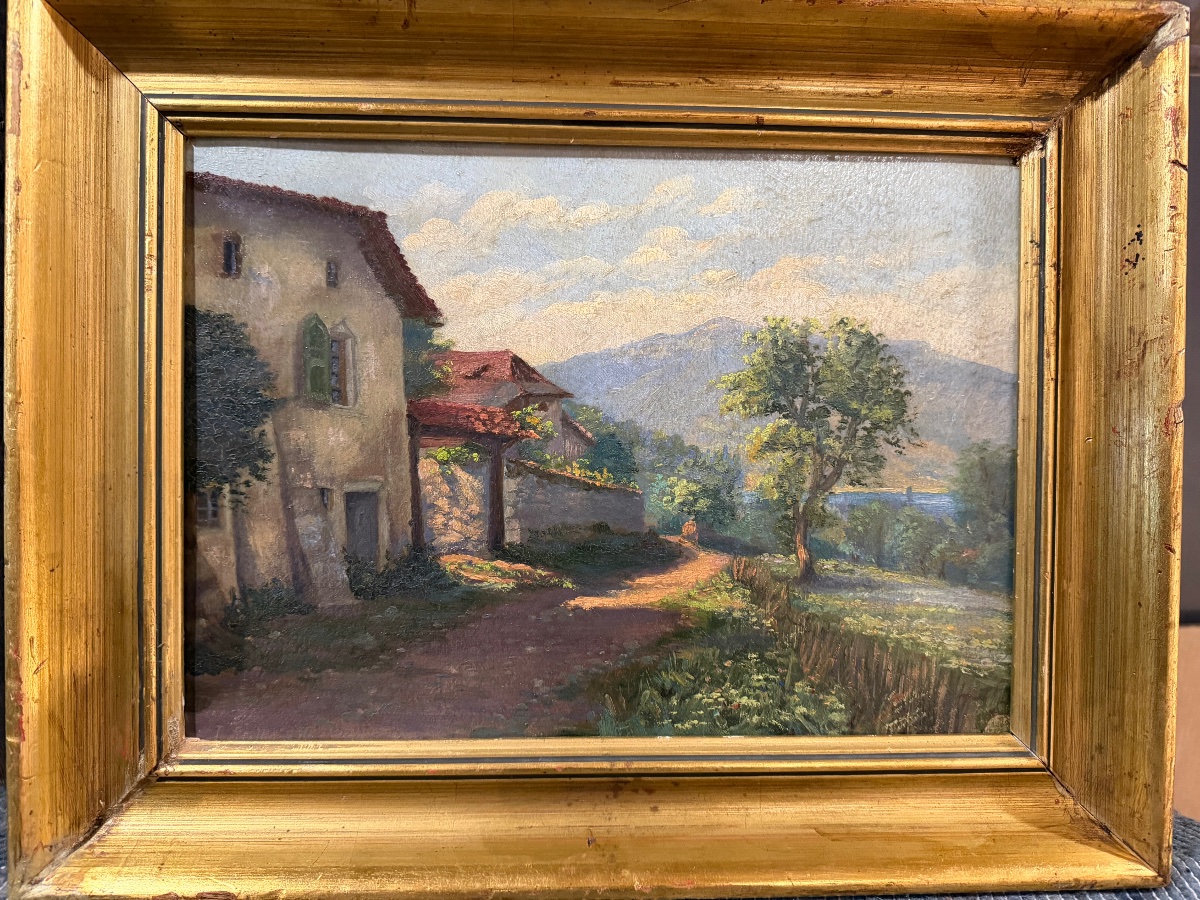 Le chemin des bains , Menthon St Bernard , par J Stellio