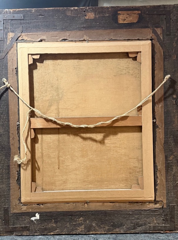 Autoportrait, huile sur toile par Léonard Sarluis , école symboliste-photo-4