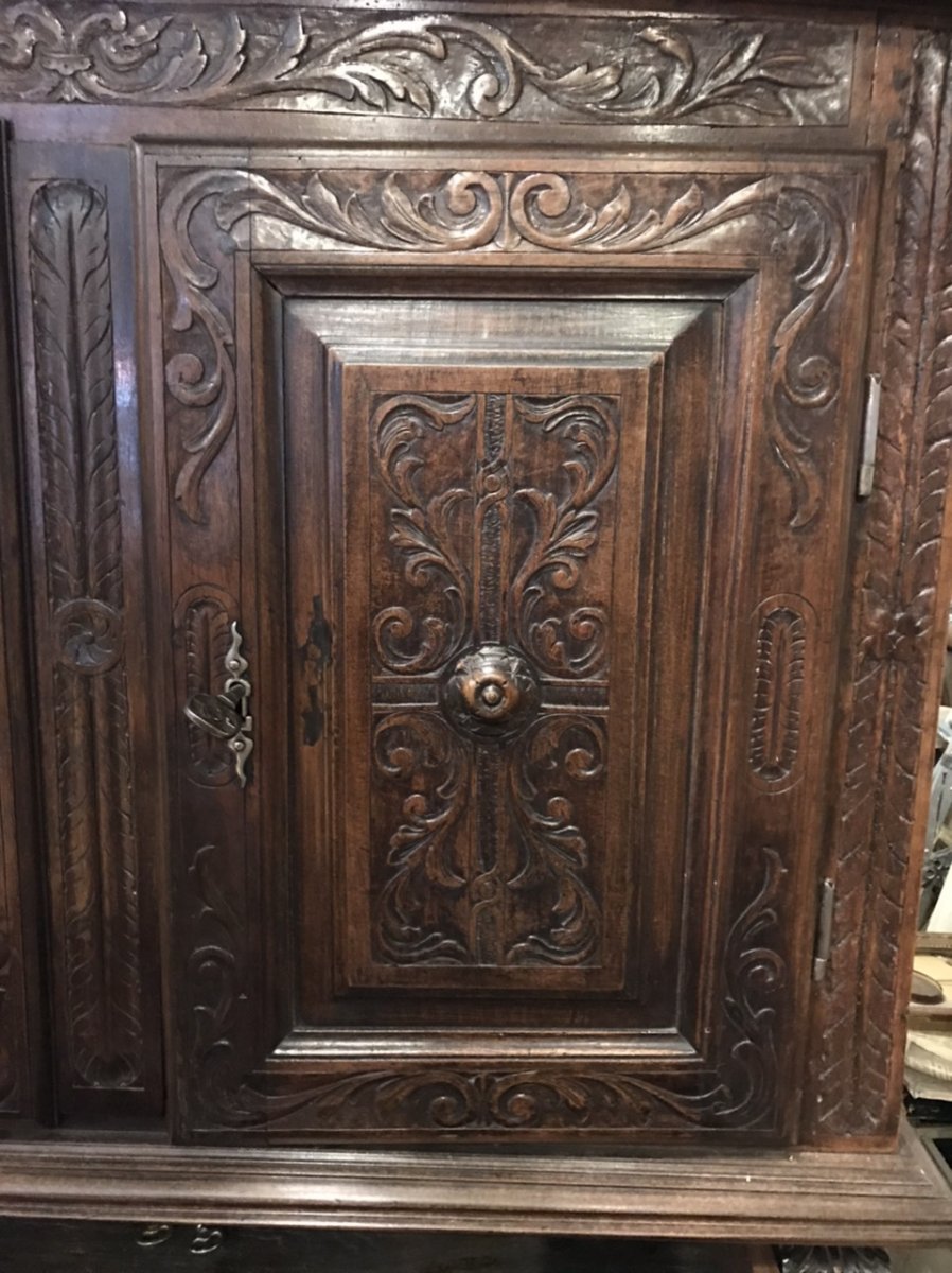 4 Renaissance Style Walnut Doors-photo-2