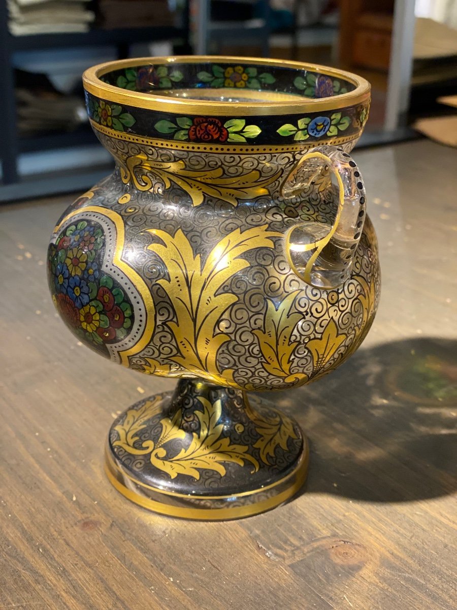 Coupe , Vase d’Hermann  Pautsch , Bohème -photo-2