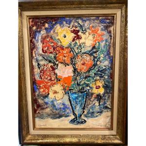 Bouquet Of Flowers By Georges Gimel 