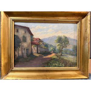 Le chemin des bains , Menthon St Bernard , par J Stellio