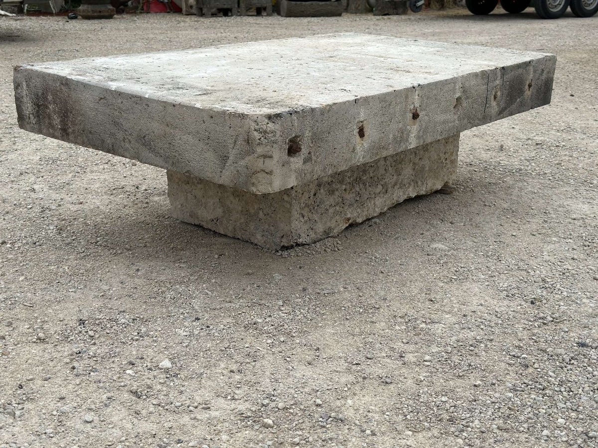 Table Basse Pierre 19eme-photo-2