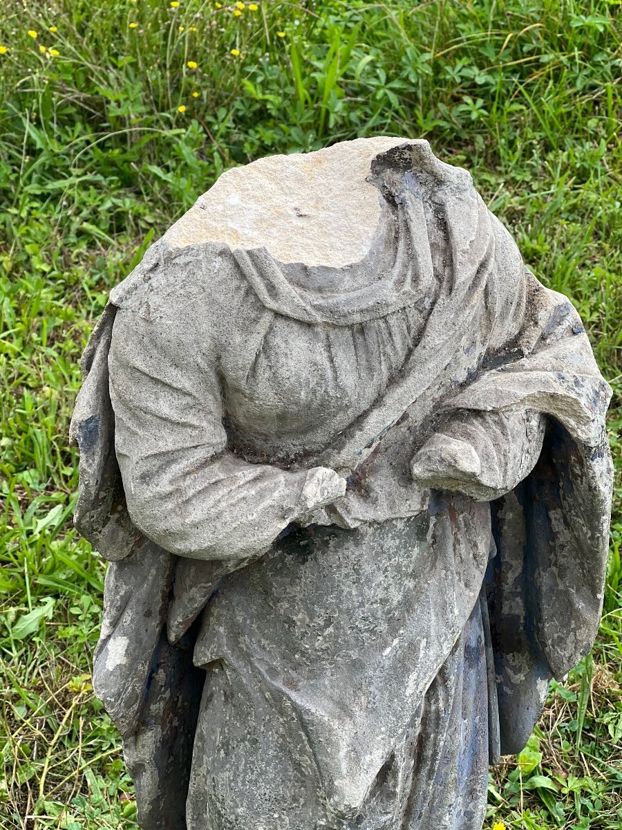 Statue En Pierre XVIII-photo-3