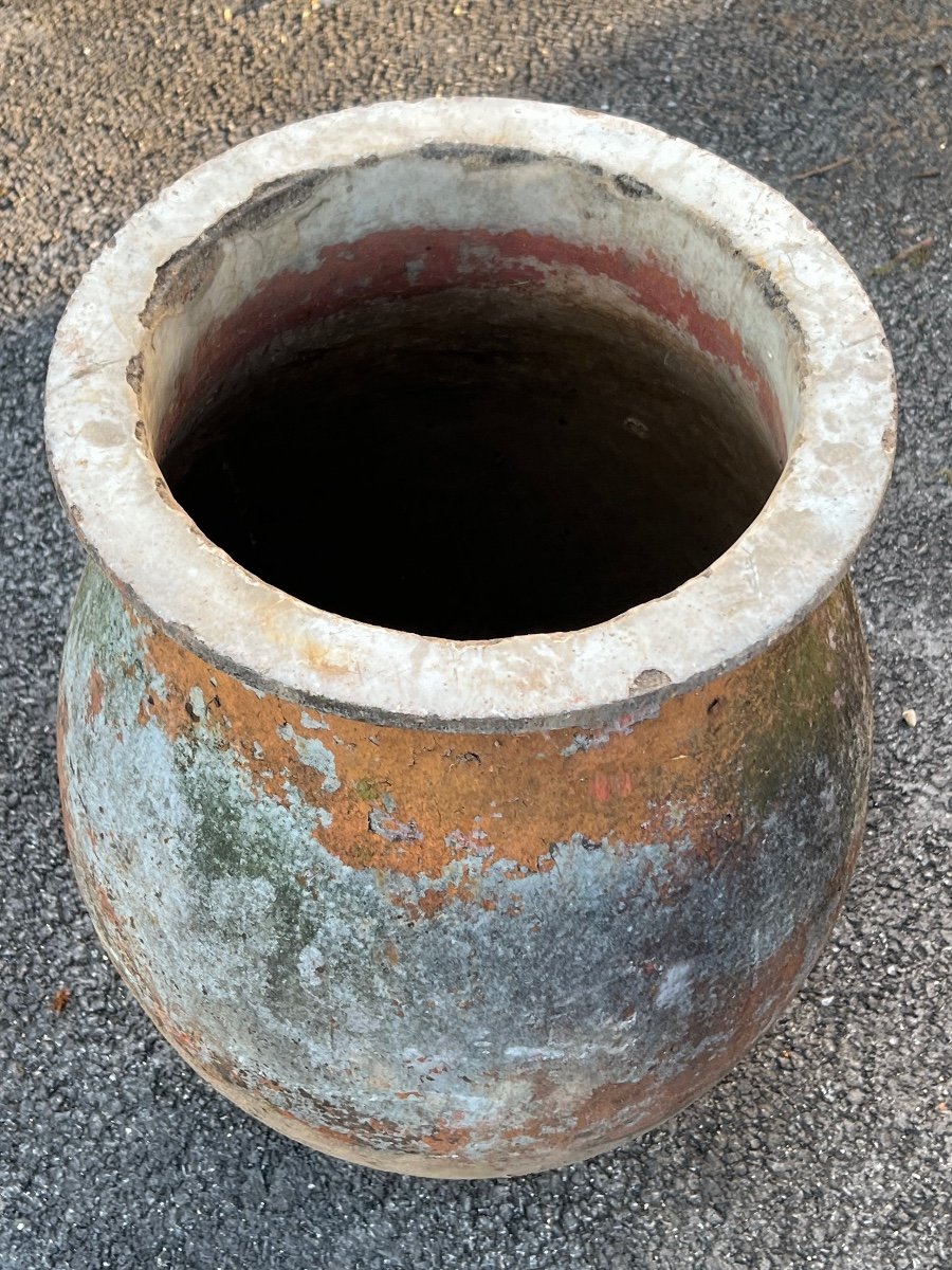 Enamelled Cast Iron Jar 19th-photo-2