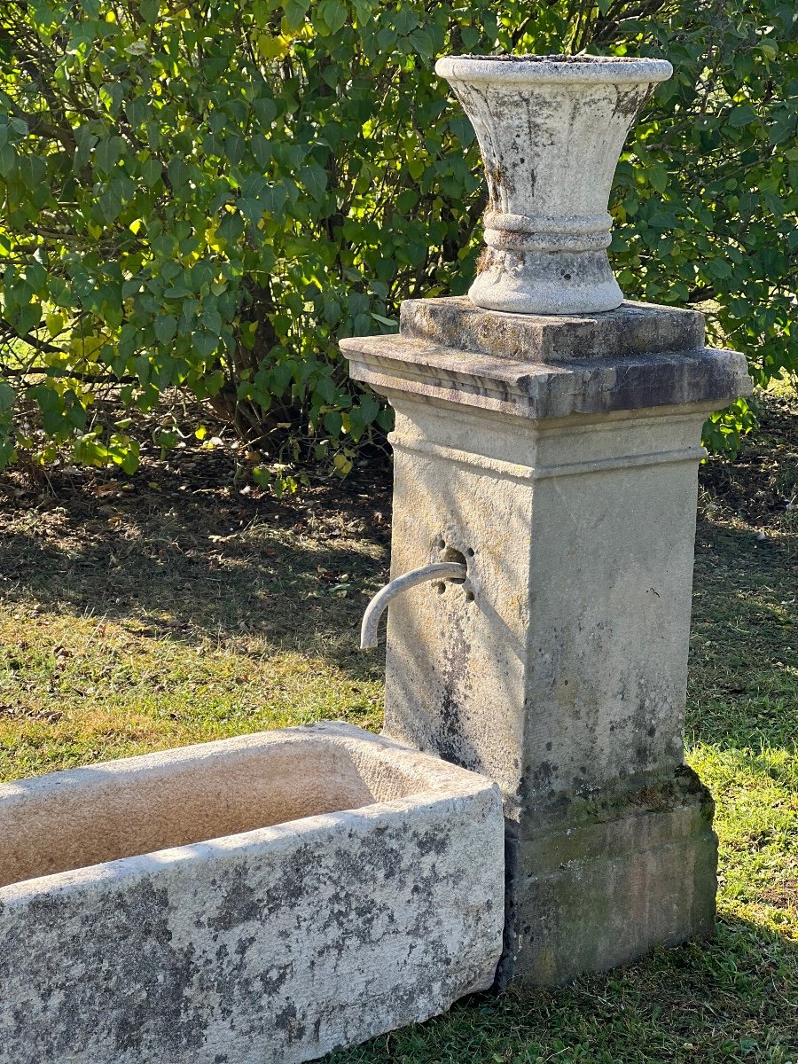 Fontaine De Village Pierre XIX-photo-2