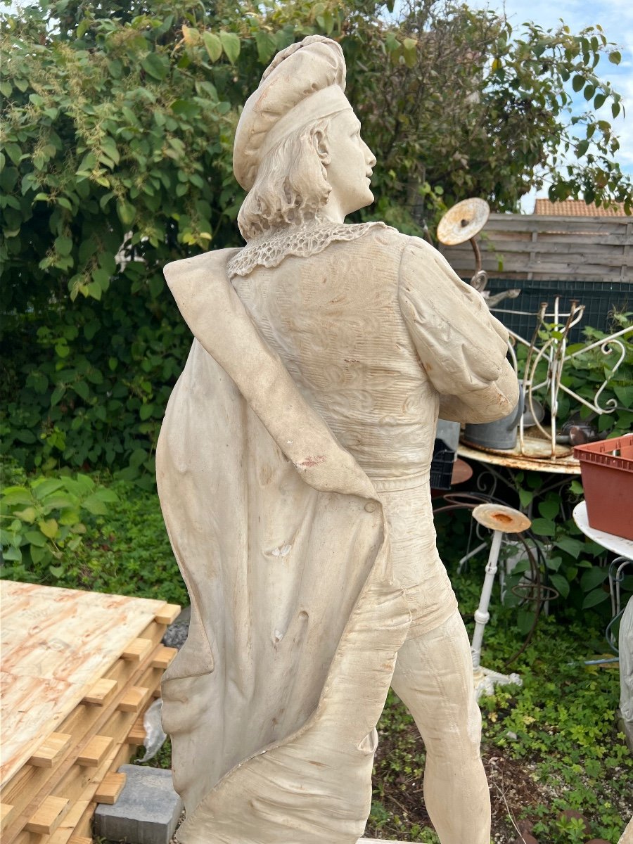 Large Marble Statue 19th-photo-3