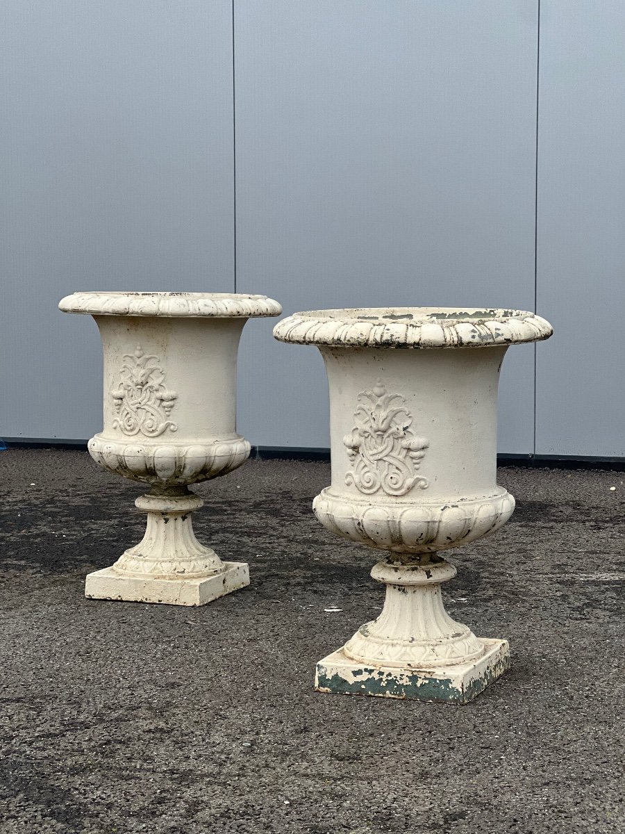 Paire Vase En Fonte Val D’osne  XIX