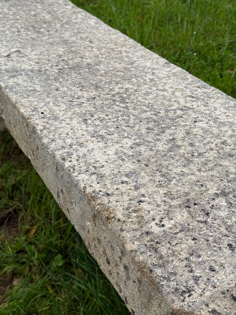 Pair Of 19th Century Stone Benches-photo-4