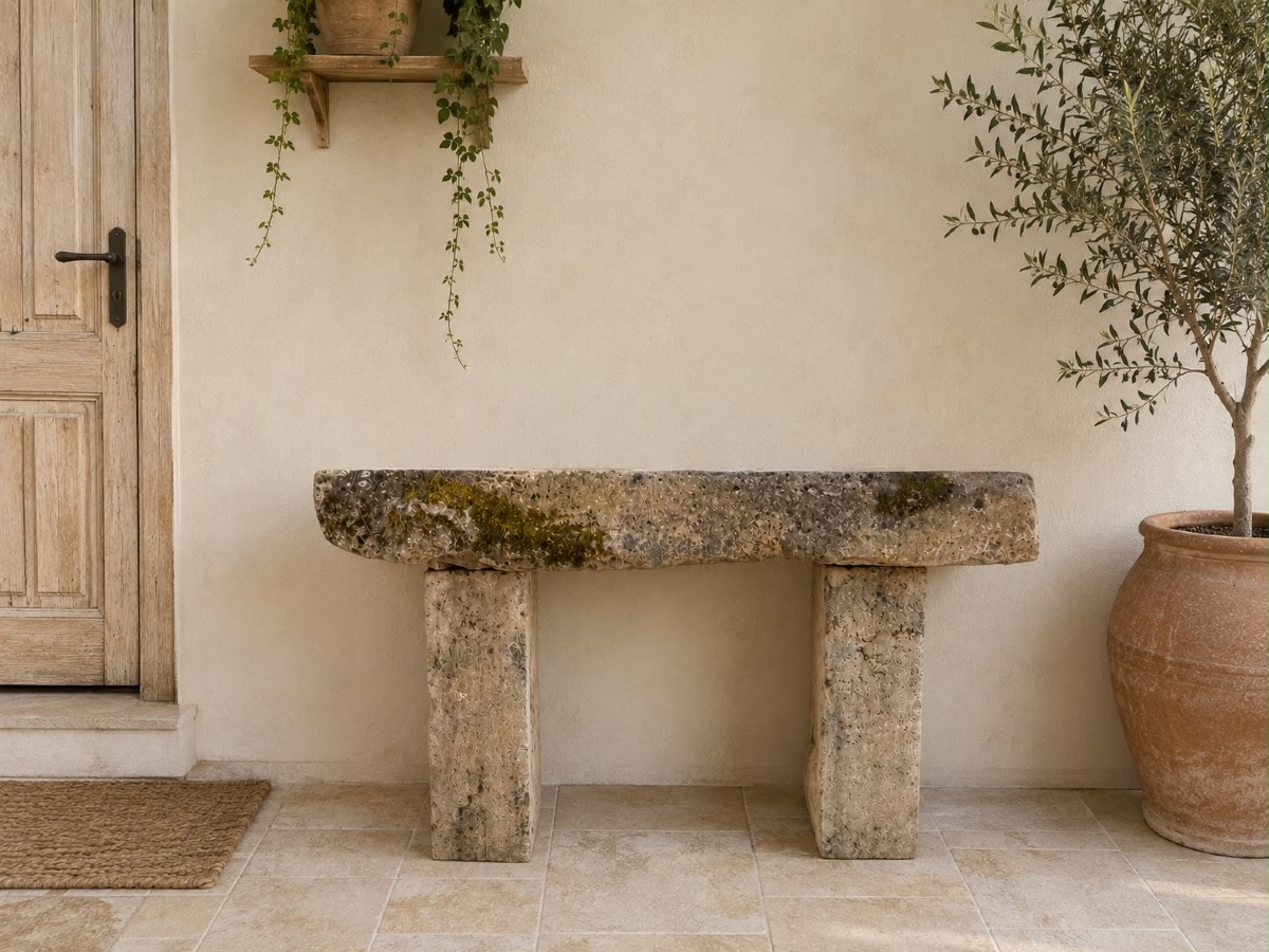 Console en pierre XIX -photo-2