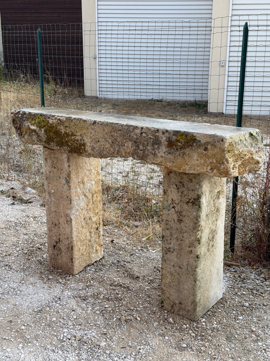Console en pierre XIX 