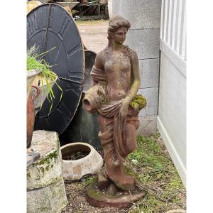 Statue En Fonte XIX 
