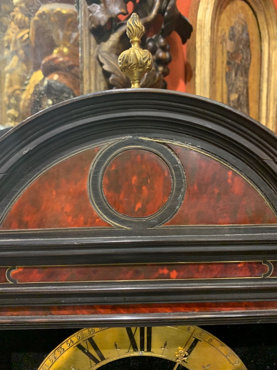 Pendule Louis XIV Boulle en marqueterie -photo-3