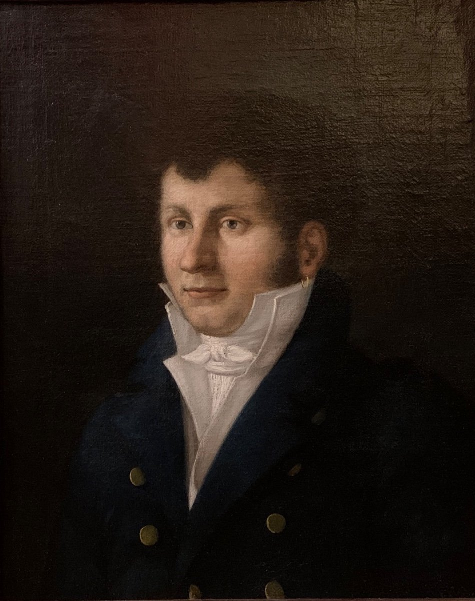 Portrait De Marin, école Toscane, Italie Début XIXème Siècle  