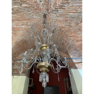 Large Tuscan Chandelier From The Eighteenth Century.